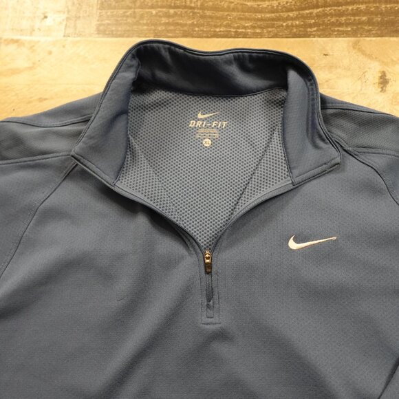 Nike Dri-FIT Quarter-Zip Pullover Men’s XL Blue - Picture 4 of 15